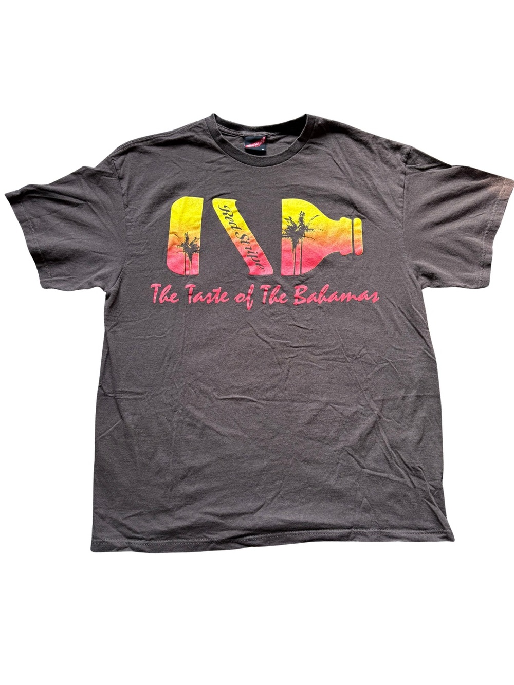 Nautica Black Tee with Sunset Graphic